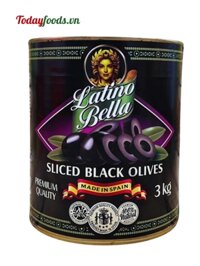 Quả Oliu Đen Cắt Lát Latino Bella 3KG
