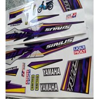 (quá rẻ) trọn bộ tem xe Sirius chế màu tím