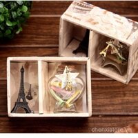 Quà sinh nhật chai thủy tinh ước nguyện chai thủy tinh hộp quà sáng tạo chai ước nguyện ngôi sao năm cánh tình bạn tháp sắt nhỏ