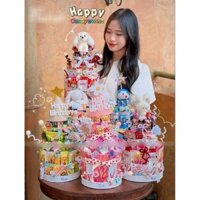 Quà sinh nhật cho bé gái, bé trai, cho nữ, cho nam, quà noel cho bé , quà 1/6 cho bé, quà sinh nhật cho nữ,tháp bánh kẹo