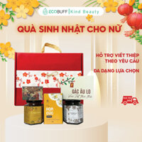 Quà sinh nhật cho nữ Ecobuff Giftset - Set quà sinh nhật gồm Trà, Muối Ngâm Chân, Xà Bông, Xịt Ngủ Ngon, Nến thơm