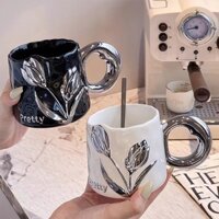 Quà sinh nhật Nữ sinh tặng bạn bè, giáo viên, cặp đôi, cốc gốm sứ, cốc nước quà lưu niệm thực tế L7T6