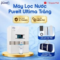 [QUÀ TẶNG 04-06.04 | NGƯỜI BÁN - LẮP ĐẶT 0Đ HN HCM | COMBO] Máy Lọc Nước Pureit Ultima Trắng + Lõi lọc thô + Bộ lọc