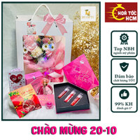 Quà tặng 20 10 ý nghĩa quà sinh nhật cho nữ dễ thương combo quà tặng bạn gái son môi nước hoa Pháp - HC.GIFTS