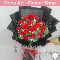 QUÀ TẶNG 20/10 BÓ HOA SÁP THƠM DONA ART ST 116 , QUÀ TẶNG 20/11 , QUÀ TẶNG 8/3 , 14/2