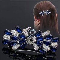 Quà tặng 20/11 cho cô giáo, cô giáo chủ nhiệm, giáo viên nữ, cô giáo mầm non, cô giáo tiểu học, cô giáo trung niên ý nghĩa ngày nhà giáo Việt Nam quà tặng Kẹp (Cặp) Tóc Cao Cấp - Ghim Kẹp Tóc Nữ Đẹp Thiên Nga Đính Đá Màu Xanh Dương - KDD042