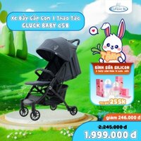 ̣̣̣(Quà tặng 255k) Xe Đẩy Gấp Gọn Cho Bé GLUCK C58 3 chế độ ngả lưng, giảm xóc tối đa, chất liệu thoáng khí BH 12 Tháng