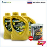 [QUÀ TẶNG] 3 Chai nhớt xe tay ga BCP Thái Lan 0.8L - SUPER 1 SAE 10W40 API SL JASO MB TẶNG 1 Lon BCP S-Ultra 60mL dung dịch vệ sinh buồng đốt bình xăng con siêu sạch giúp giảm khói đen giật cục tiết kiệm nhiên liệu