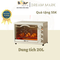 [Quà tặng 55k] Lò nướng Bear DKX- C20M3, 20 lít, nướng thịt, nướng bánh mì, sấy khô thực phẩm, nướng đa dạng