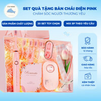 [QUÀ TẶNG 8/3] Set Bộ Quà Tặng Bàn Chải Điện IV Brush Pink - Set Bàn Chải Điện Dễ Thương, Dành Tặng Người Yêu, Bạn Gái
