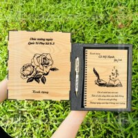Quà tặng 8.3 ý nghĩa cho Cô giáo, notebook, sổ ghi chép, nhật kí , lưu bút, sổ kỷ niệm ý nghĩa, khắc theo yêu cầu