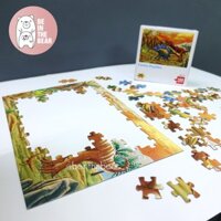 Quà tặng bé tranh ghép hình 100 miếng jigsaw quà tặng xếp hình thông minh puzzle rèn tư duy 38x25cm Chính hãng Toy Town