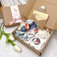 Qùa tặng cao cấp set quà tặng khăn lụa sang trọng tặng Mẹ tặng bạn gái dịp sinh nhật 20/10 8/3 14/2 Tiệm Nhà Sen LT04