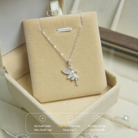 Quà tặng cho bạn gái, quà tặng cho người yêu, quà tặng sinh nhật Dây Chuyền Bạc Cho Nữ Mặt Thiên Sứ Đính Đá Mã 57
