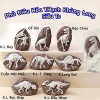 [Quà Tặng Cho bé] Đồ hơi Khảo cổ Phù điêu hóa thạch khủng long, Đồ chơi đào hóa thạch khủng long.