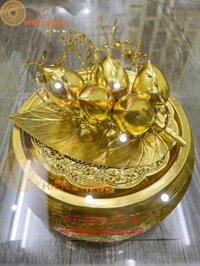 Quà tặng Cơi Trầu Dát Vàng