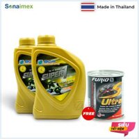 [QUÀ TẶNG] Combo 2 Chai nhớt xe tay ga BCP Thái Lan 0.8L - SUPER 1 SAE 10W40 API SL JASO MB TẶNG 1 Lon BCP S-Ultra 60mL dung dịch vệ sinh buồng đốt bình xăng con siêu sạch giúp giảm khói đen giật cục tiết kiệm nhiên liệu