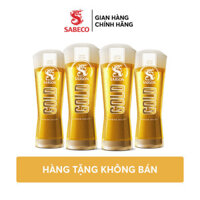 [Quà tặng] Combo 4 Ly thuỷ tinh Saigon Gold