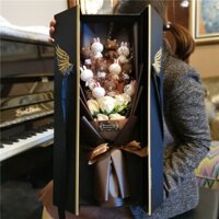 Quà tặng con gái, quà Valentine cho bạn gái, bó hoa, hộp quà đôi cánh thiên thần
