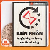 [Quà tặng công sở] Tranh văn phòng tạo động lực - Kiên nhẫn là yếu tố quan trong của thành công