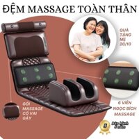 Qùa tặng, Đệm massage toàn thân giảm đau mỏi lưng, vai, gáy, Qùa tặng dành cho bố mẹ thư giãn cơ thể