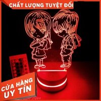 [Quà Tặng] Đèn trang trí Led 3D đế gỗ khắc hình độc đáo