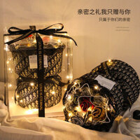 Quà tặng DIY Ngày Valentine cho nam, đồ lót cao cấp, bộ quà tặng sáng tạo cho bạn trai, hộp quà bó hoa đồ lót, phong cách Chanel nhỏ