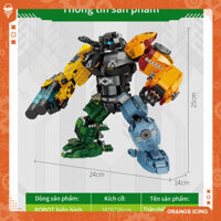 Quà Tặng Đồ Chơi Lắp Ráp Robot Biến Hình 5IN1 TITAN MARS, Mô Hình Siêu Nhân Động Vật Cho Trẻ Em, Bé Trai