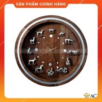 Quà Tặng - ĐỒNG HỒ 12 CON GIÁP PEWTER HÌNH TRÒN  Chính hãng - Freeship