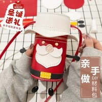 Quà Tặng Giáng Sinh Dệt Tay diy Handmade Túi Chất Liệu Tự Chế Túi Ông Già Noel Xô Túi Bé Gái Túi 1.7 C6C6