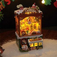 🔥Quà tặng giáng sinh DIY handmade nhà tranh xây dựng lắp ghép mô hình nhà gỗ đồ chơi quà sinh nhật🔥