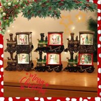 Quà tặng Giáng Sinh mới nhất 2024, Quà lưu niệm, Tiệc Giáng sinh, Quà tặng ông già Noel trang trí tàu hoả có Nước và đèn