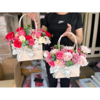 [Quà tặng] Giỏ hoa sáp thơm chúc mừng sinh nhật, ngày 20/10,20/11, 8/3 khai trương, kỷ niệm, tri ân.