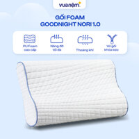 [QUÀ TẶNG] Gối Foam Lượn Sóng Nâng Đỡ Cổ Vai Gáy Thiết Kế Công Thái Học Goodnight Nori 1.0 Vua Nệm