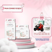 [QUÀ TẶNG HẤP DẪN] Combo 10 Bịch Bỉm NADY Natural Siêu Thấm Hút NB56/S50/M42/M44/L40/XL38/XXL36