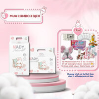 [QUÀ TẶNG HẤP DẪN] Combo 3 Bịch Bỉm NADY Natural Siêu Thấm Hút NB56/S50/M42/M44/L40/XL38/XXL36