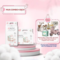 [QUÀ TẶNG HẤP DẪN] Combo 4 Bịch Bỉm NADY Natural NB56/S50/M42/M44/L40/XL38/XXL36 Siêu Thấm Hút