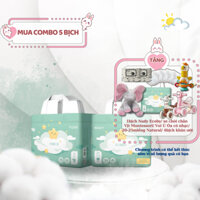 [QUÀ TẶNG HẤP DẪN] Combo 5 Bịch Bỉm NADY Ecoby Dán/Quần NB45/S42/M40/M36/L34/XL32/XXL30 Siêu Mỏng