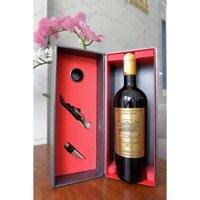 Quà tặng hộp 1 chai rượu Vang Pháp Nicolas Bordeaux kèm phụ kiện - HPK