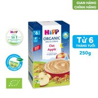 [QUÀ TẶNG HOT] Bột sữa ăn dặm ngủ ngon Yến Mạch và Táo Tây HiPP Organic Oat Apple Cereal dinh dưỡng hữu cơ tự nhiên an toàn bổ sung Canxi Sắt Vitamin và Axit Béo dành cho trẻ từ 6 tháng 250g (3331)