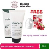 [Quà Tặng] Kem Nền Trang Điểm BB 3 Trong 1_VEROBENE ENTOX 3 – SOLUTION MAKE UP BB 50ml