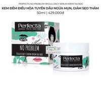 (Quà Tặng) Kem Ngày / Đêm Siêu Nhẹ Kiềm Dầu Mịn Da Ngừa Mụn Perfecta No Problem Lekki Matujacy Krem Na Dzien 50ml