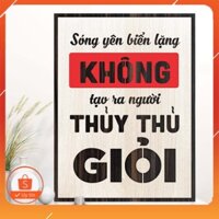 [Quà tặng khách hàng vip] Tranh động lực TBIG109: Sóng yên biển lặng không tạo ra người thủy thủ giỏi