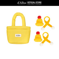 [Quà tặng - KHÔNG BÁN] d 'Alba Quà tặng độc quyền (1 túi đệm và 2 bộ mũ dệt kim Mini & khăn quàng cổ)