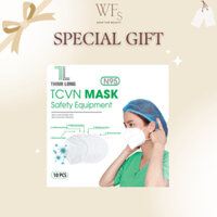 [QUÀ TẶNG KHÔNG BÁN] Khẩu trang y tế N95 TCVN giúp phòng chống dịch bệnh nguy hiểm qua đường hô hấp (5 lớp)