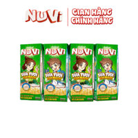 [QUÀ TẶNG KHÔNG BÁN] Lốc NuVi Sữa Tươi Lúa Mạch Vị Cacao - Hộp 180ml