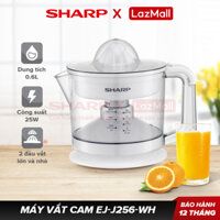 [Qùa Tặng Không Bán] Máy Vắt Cam Công Suất 25W Sharp EJ-J256-WH - Màu trắng [Dung Tích Ly Chứa 0.6 lít Chất Liệu Nhựa Cao Cấp An Toàn Cho Sức Khỏe Dễ Vệ Sinh] - Hàng Chính Hãng Bảo Hành 12 Tháng