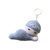 [QUÀ TẶNG KHÔNG BÁN] Móc khoá handmade Em Bé Ngủ Ngon Goni đan tay
