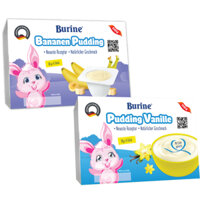 Quà tặng không bán từ PHILIPS AVENT_Combo 2 vỉ Pudding/Cháo sữa Ăn Dặm Burine vị Vani