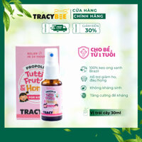 (Quà tặng không bán) Xịt keo ong propolis Tracybee Tutti Frutti & Honey for Kids (vị trái cây 30ml)